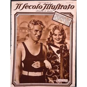1929 Italian Charlie Chaplin Magazine Thelma Todd Max Schmeling Boxing, The Kid